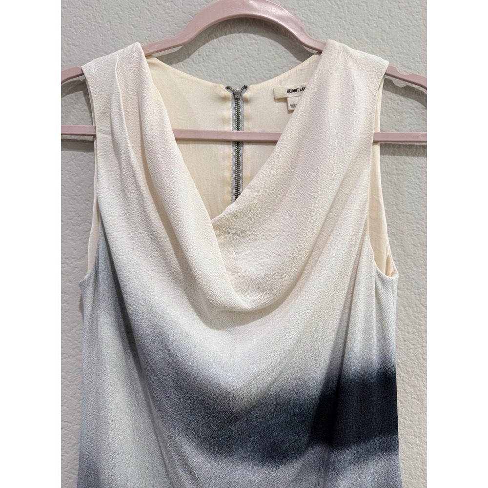 Helmut Lang Beam Shift Dress‎ Ombre Sz 0 XS Sleeveless Cowl Neck Quiet Luxury - Picture 3 of 7